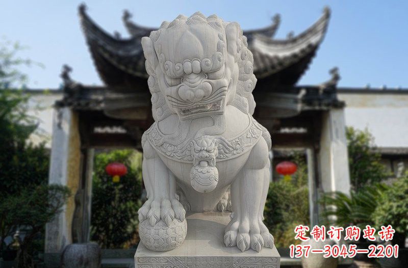 吉林仿故宫狮子石雕,精心打造文化艺术之作