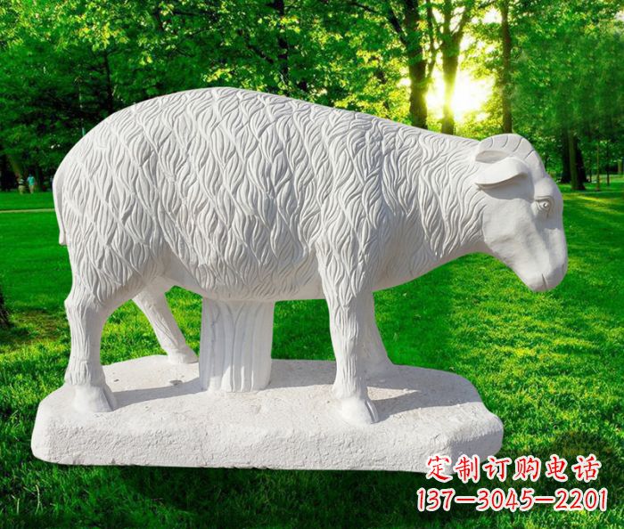 吉林高精度玉雕山羊石雕