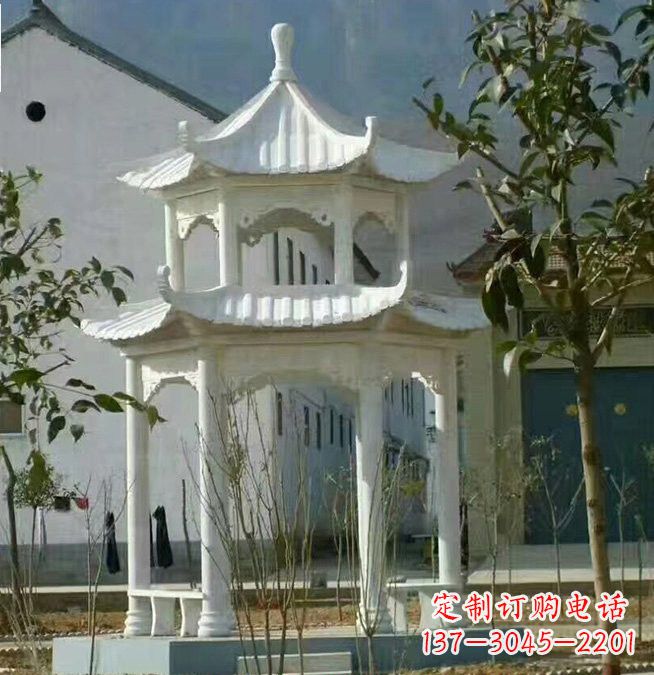 吉林汉白玉凉亭雕塑,为您打造完美的艺术空间