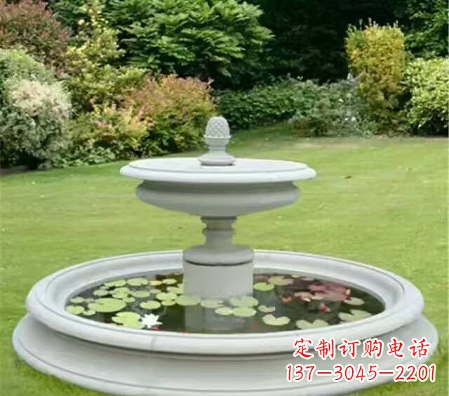吉林紫罗兰汉白玉喷泉雕塑