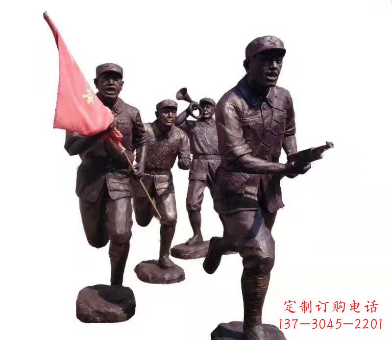 吉林传承热血精神,纪念红军英雄:红军人物雕塑