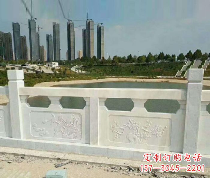 吉林护城河建筑石雕栏板,精美绝伦