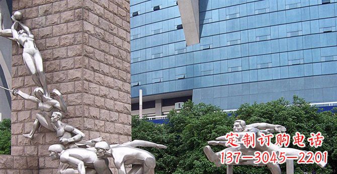 吉林不锈钢运动员人物雕塑