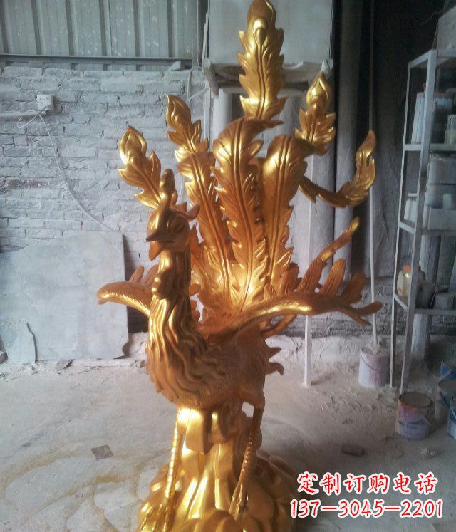 吉林金凤凰玻璃钢仿铜动物雕塑