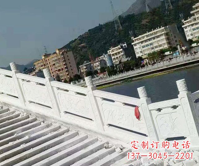 吉林山东汉白玉栏板石雕