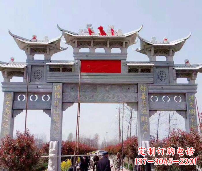吉林传承经典,尊崇古风:牌坊石雕