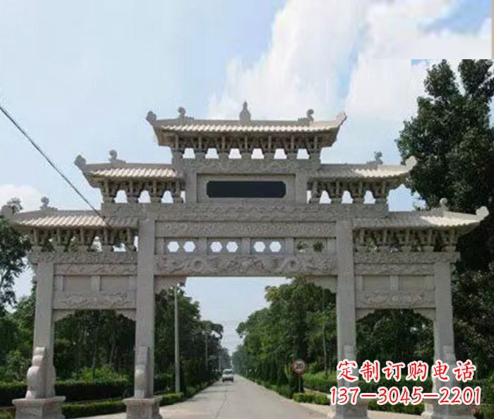 吉林高品质牌坊石雕,专为客户量身定制