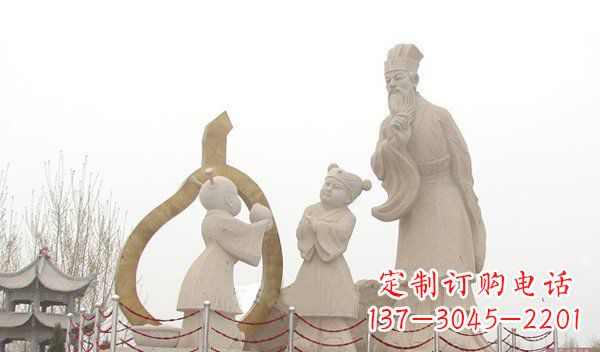 吉林全新手工制作的孔融让梨石雕
