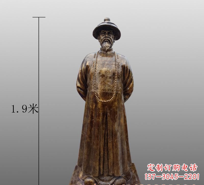 吉林为您量身定制林则徐铜雕像