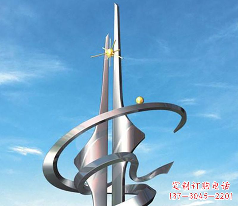吉林螺旋飘带广场雕塑，精美而出众