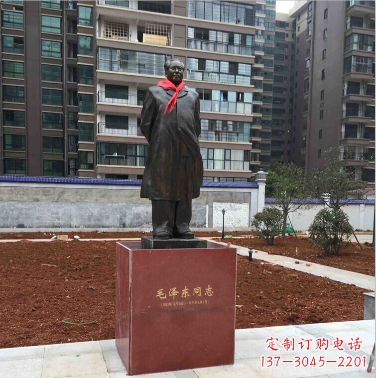吉林毛主席消防支队伟人铜雕