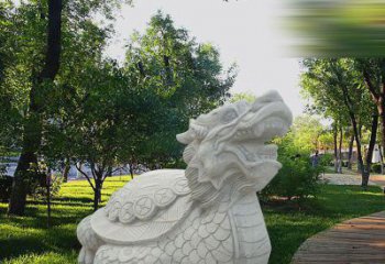 吉林中领雕塑——汉白玉龙龟石雕