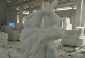 吉林精美的中国古典生肖兔雕塑