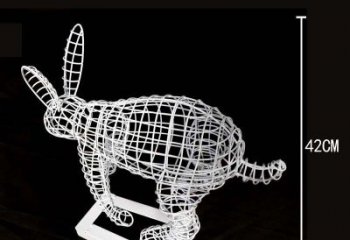 吉林全新上市！不锈钢镂空兔子雕塑
