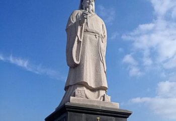 吉林精美的历史名人雕塑——王羲之砂岩石雕像