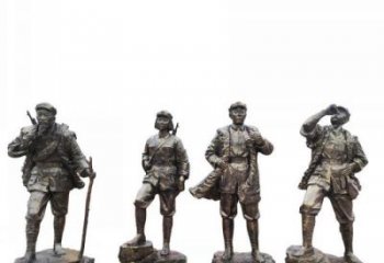吉林专注制作抗战红军青铜雕塑