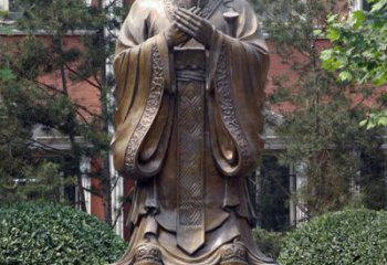 吉林精美铜雕——校园历史文化名人孔圣人像