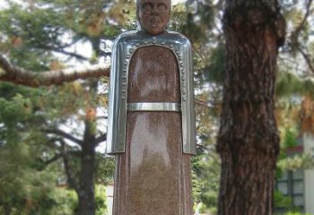 吉林纪念伟大的名人：路易斯·巴斯德抽象雕像