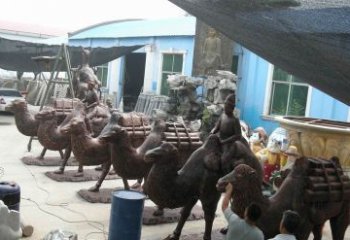 吉林骆驼公园动物铜雕魅力无限