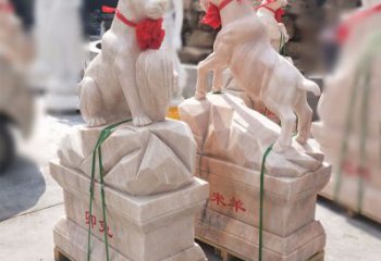 吉林卯兔·晚霞红12生肖石雕兔雕塑