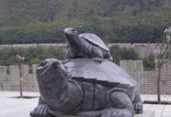 吉林中领雕塑母子乌龟公园石雕