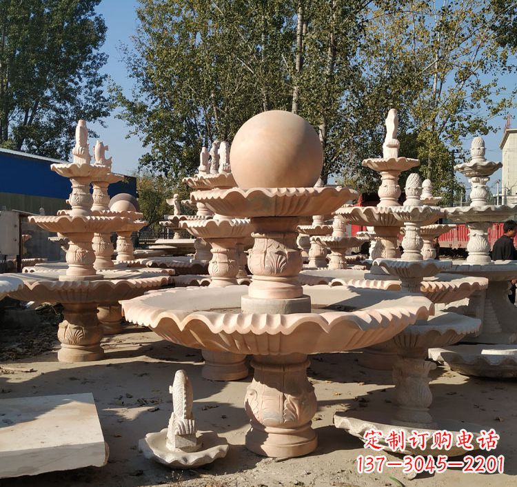 吉林中领雕塑砂岩喷泉雕塑