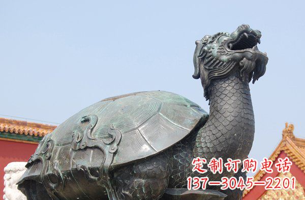 吉林青铜龙龟寺庙神兽铜雕