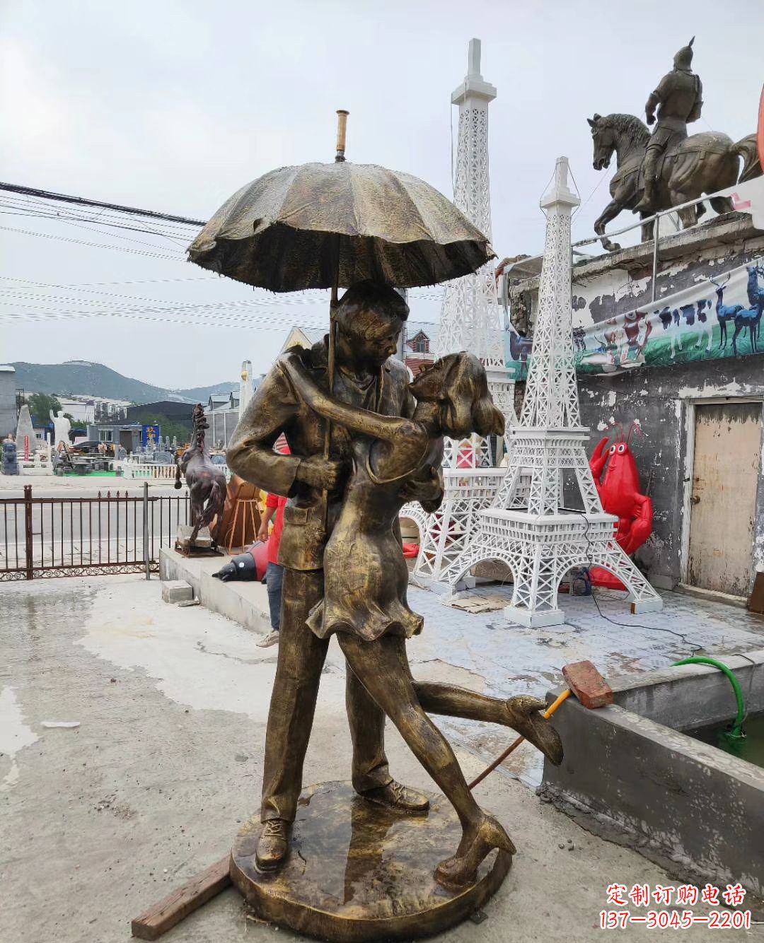 吉林真爱永恒,浪漫情侣铜雕塑