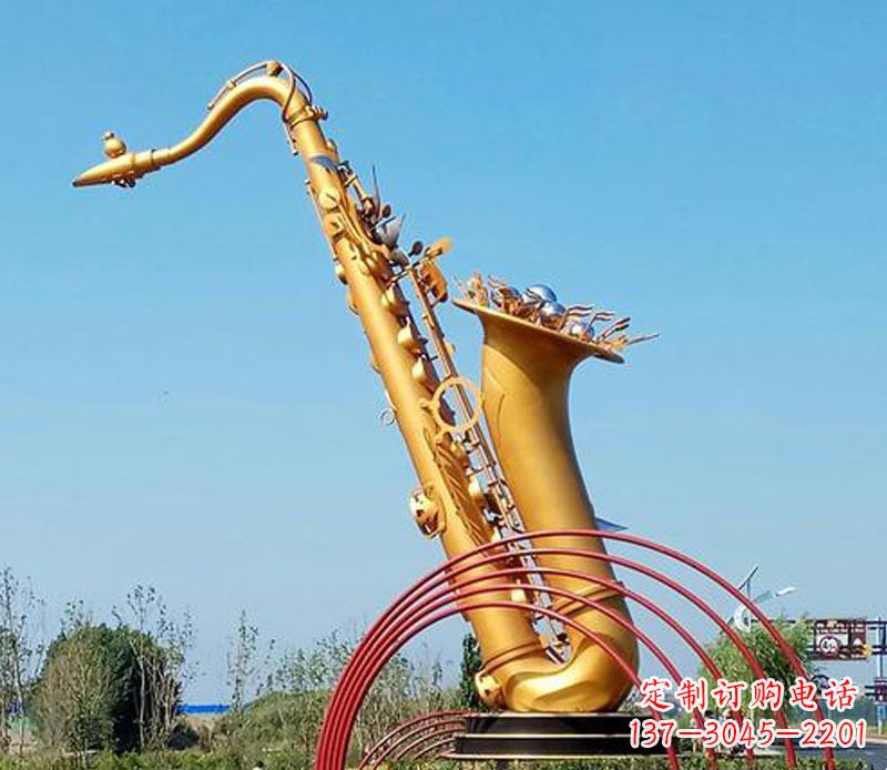 吉林中领雕塑:萨克斯铜雕高质量制作