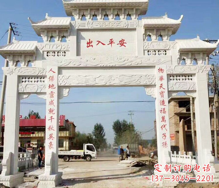 吉林三门石牌坊石雕艺术