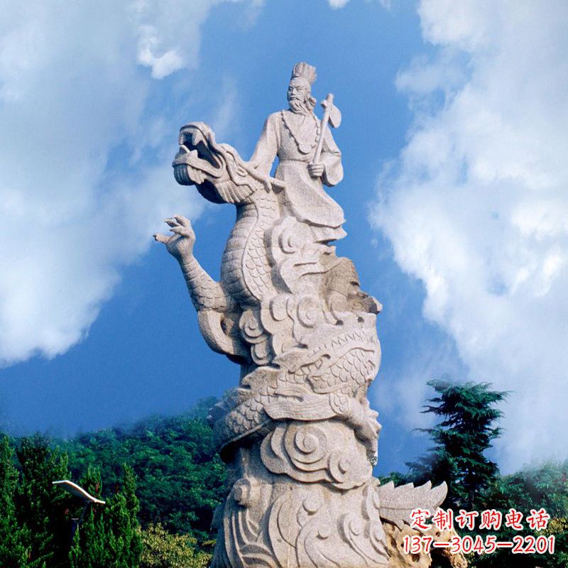 吉林具有历史意义的颛顼汉白玉雕塑