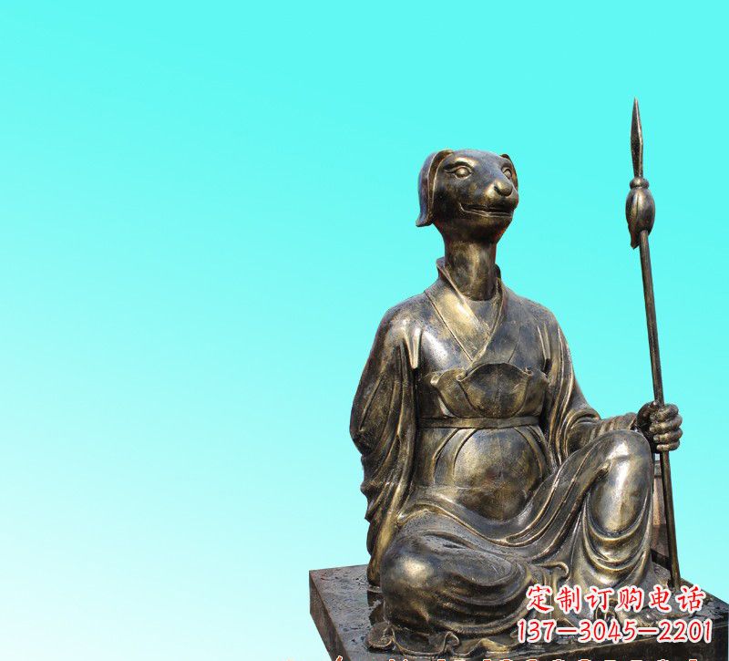 吉林精美十二生肖坐式铜雕