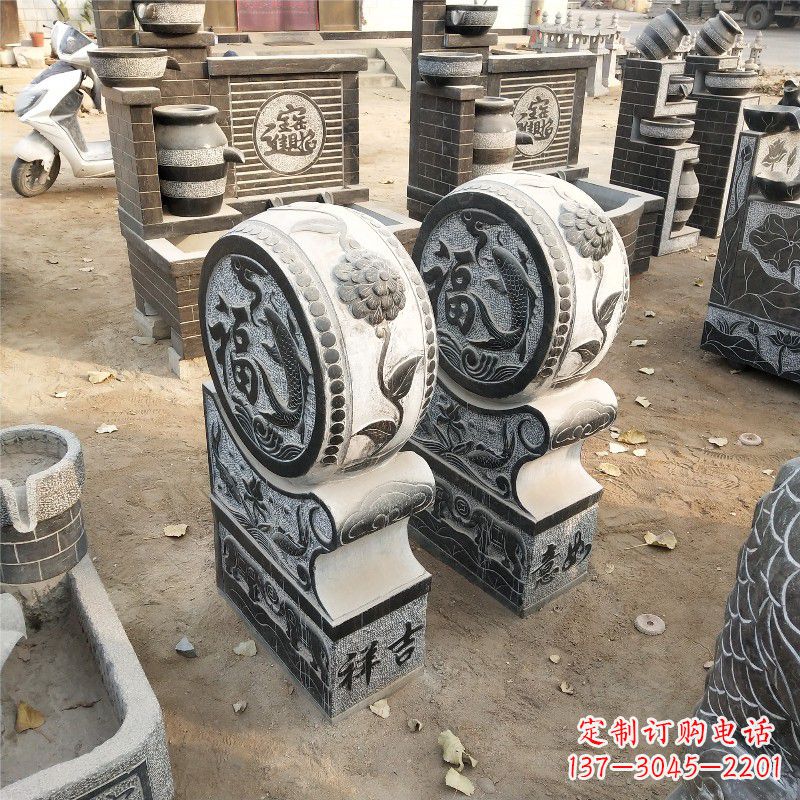 吉林石雕青石门墩雕塑