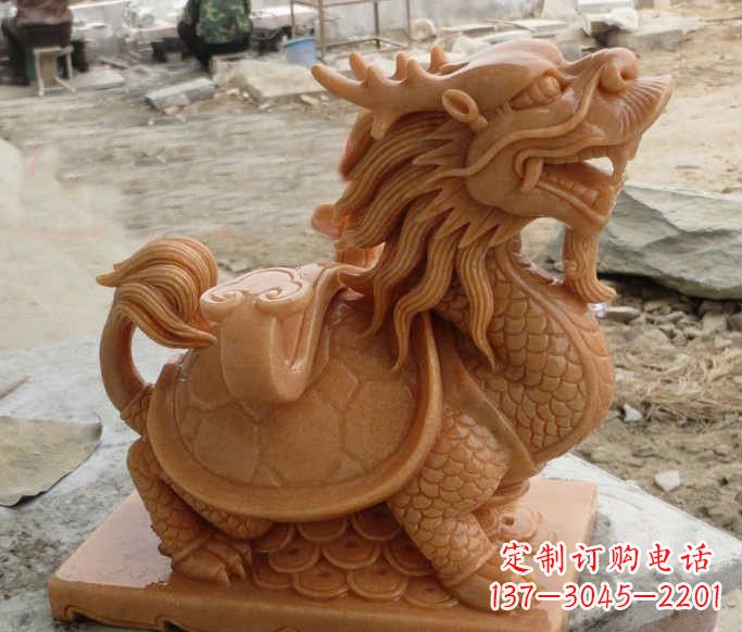 吉林石雕招财龙龟