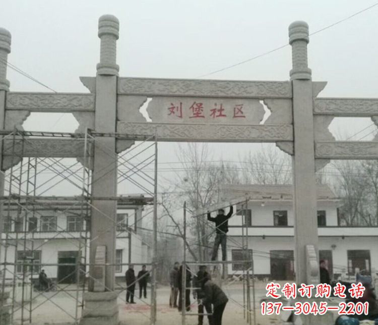 吉林石牌坊道路石雕