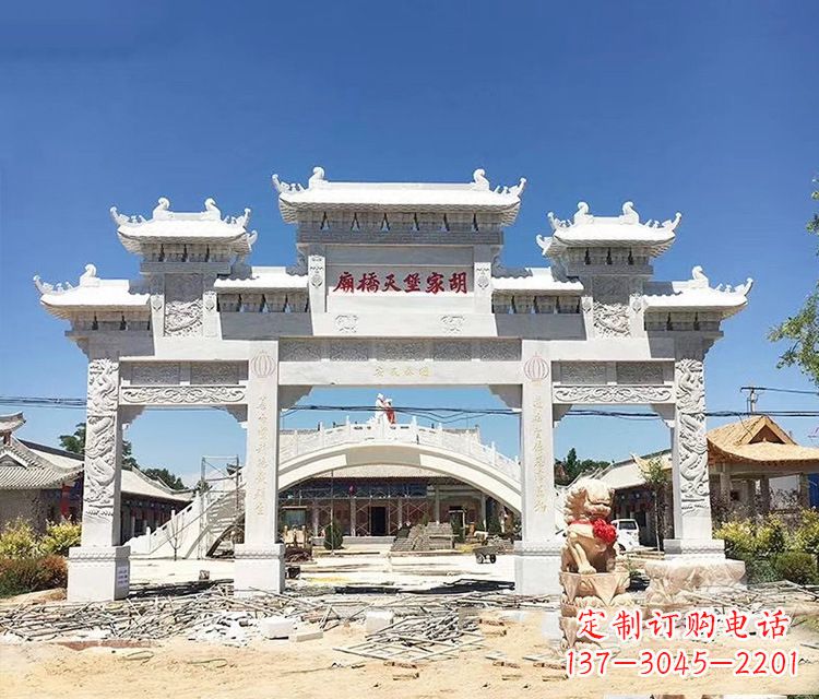 吉林石牌坊的雕刻