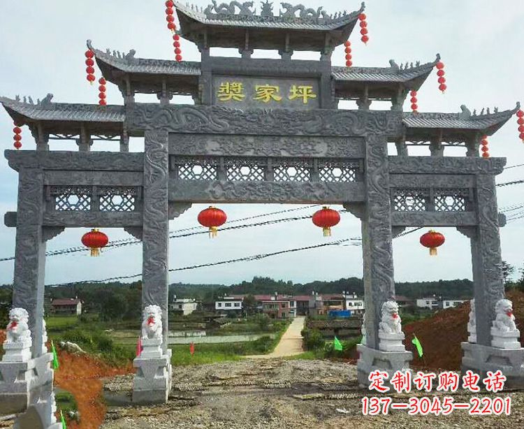 吉林石牌坊石雕