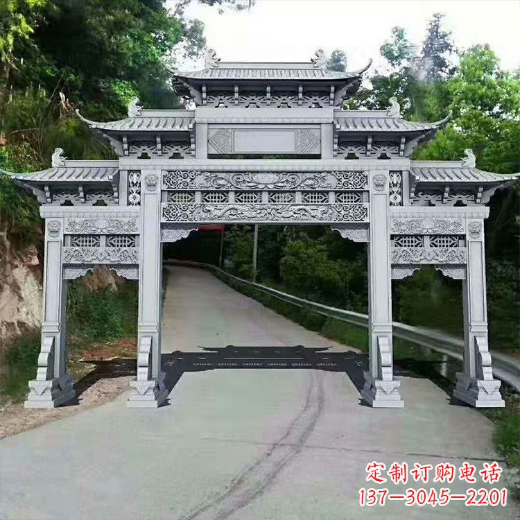 吉林石牌楼青石牌坊