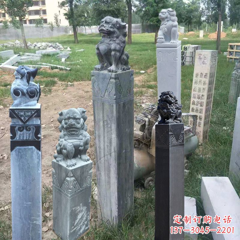 吉林石狮子拴马柱