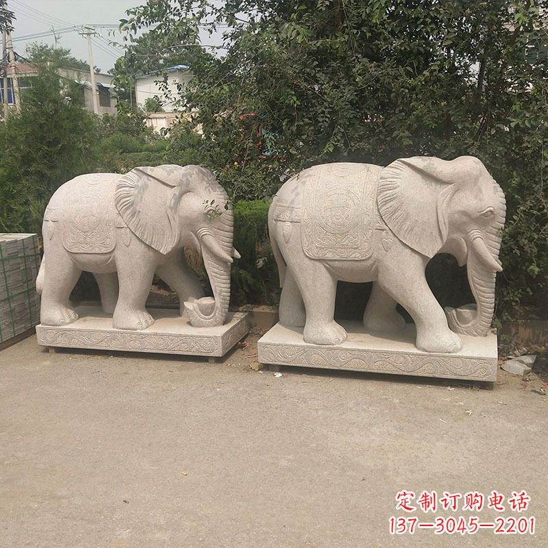 吉林石头大象雕塑