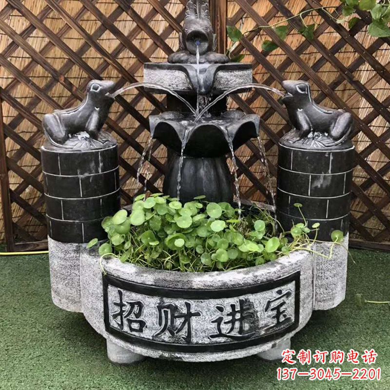 吉林双层喷泉石雕
