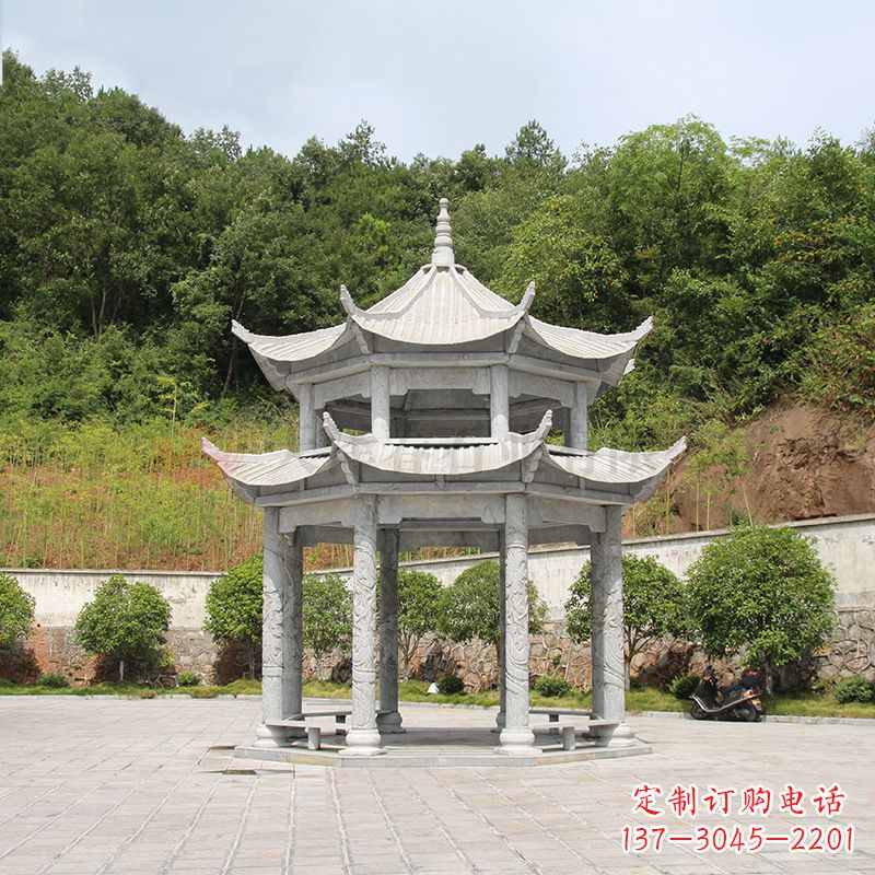 吉林双层庭院石凉亭