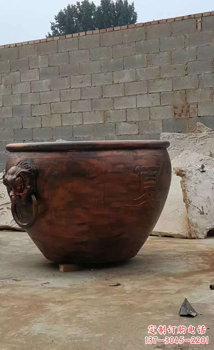 吉林水缸铜雕