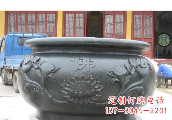 吉林水缸寺庙铜雕 (2)