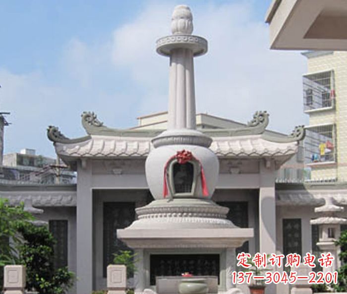 吉林寺庙景观舍利塔石雕 (4)