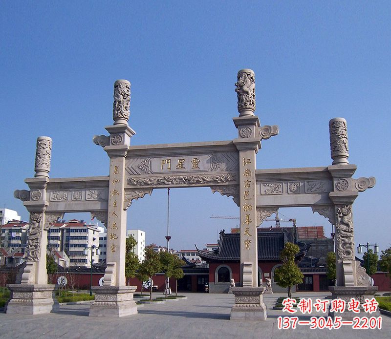 吉林寺庙景观石牌坊
