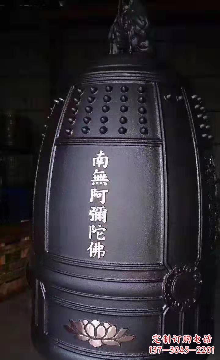 吉林寺庙铜钟雕塑户外景观雕塑 