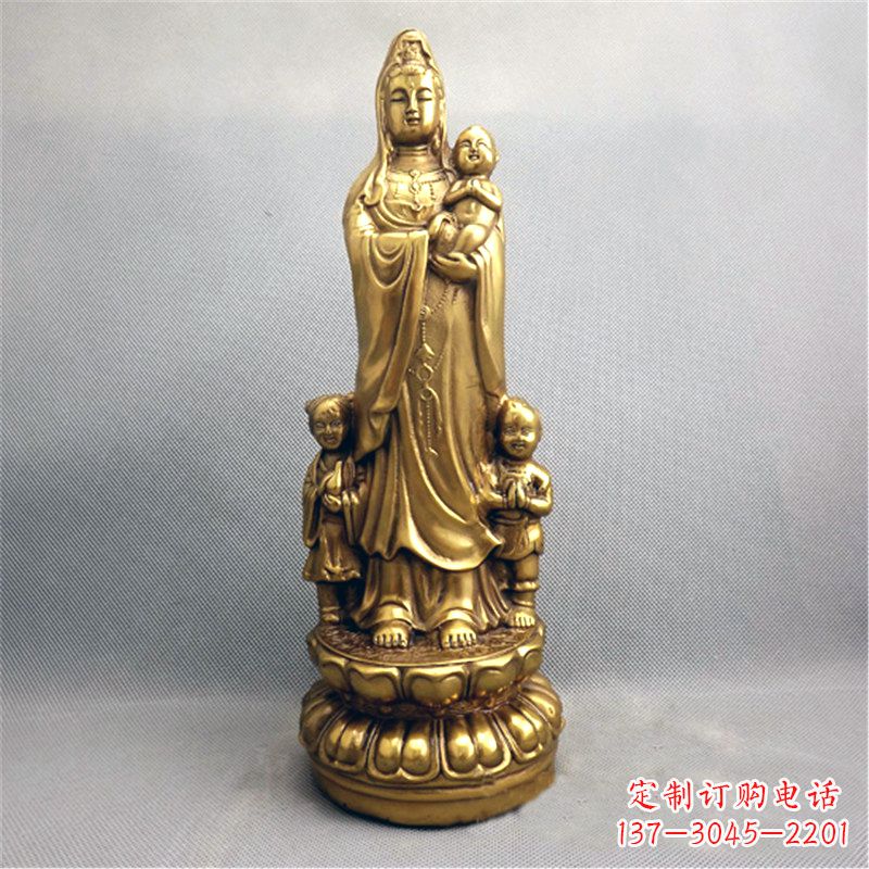 吉林送子观音纯铜雕塑