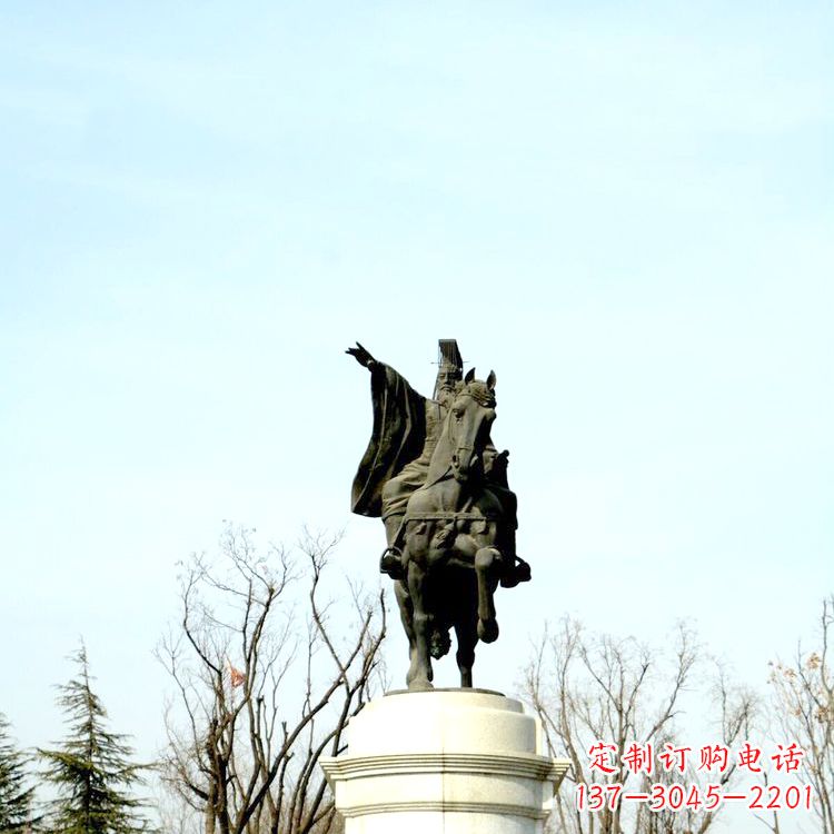 吉林隋文帝杨坚铜雕塑像