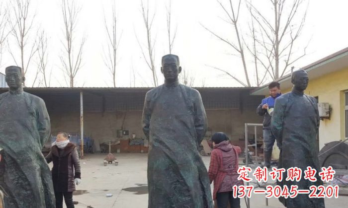 吉林陶行知人物铜雕 (3)